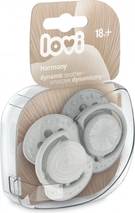 LOVI Ciuccio dinamico in silicone HARMONY 18m+ 2 pz per maschietto