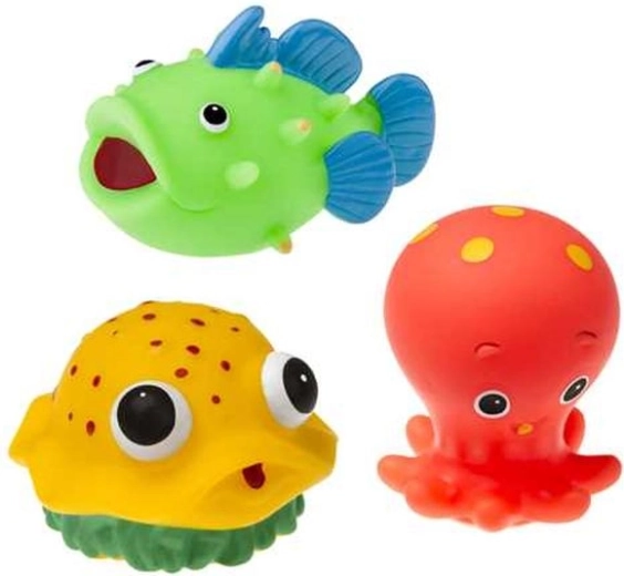 Animaletti marini Tullo per il bagnetto – set da 3 pz