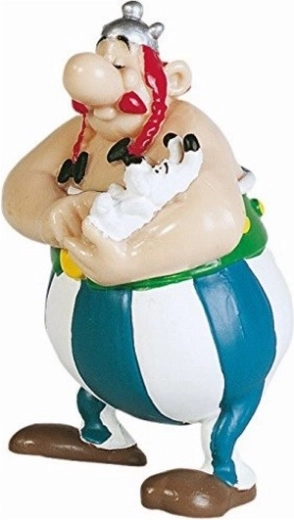 Asterix & Obelix statuetta da collezione Obelix con Idefix - 1 pezzo