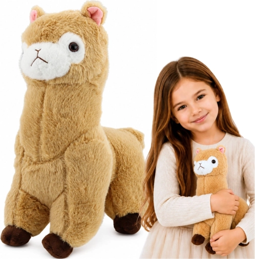Alpaca di peluche color crema 28 cm - 1 pezzo