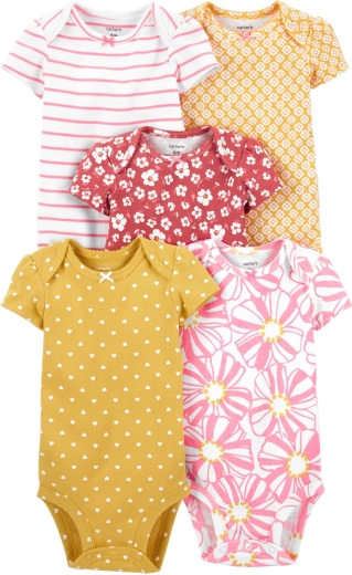 Body da bambina Carter's a manica corta, set da 5 pz – PRO, taglia 46
