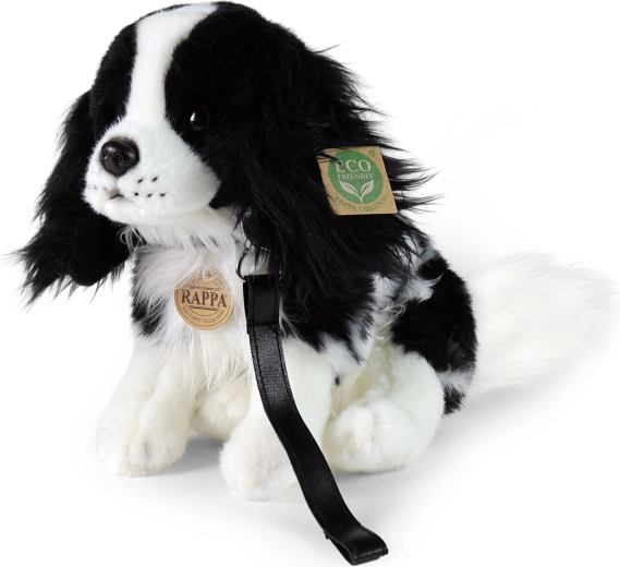 Cane cavalier di peluche Rappa con guinzaglio, 27 cm, ECO-FRIENDLY