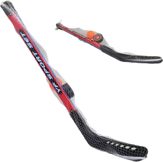 Set da hockey per bambini con disco e pallina 90 cm