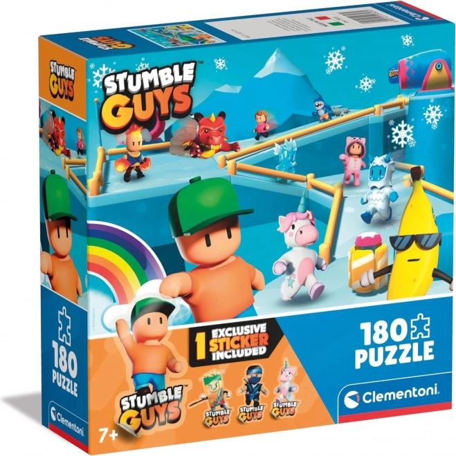 Clementoni puzzle Stumble Guys 180 pezzi con adesivo