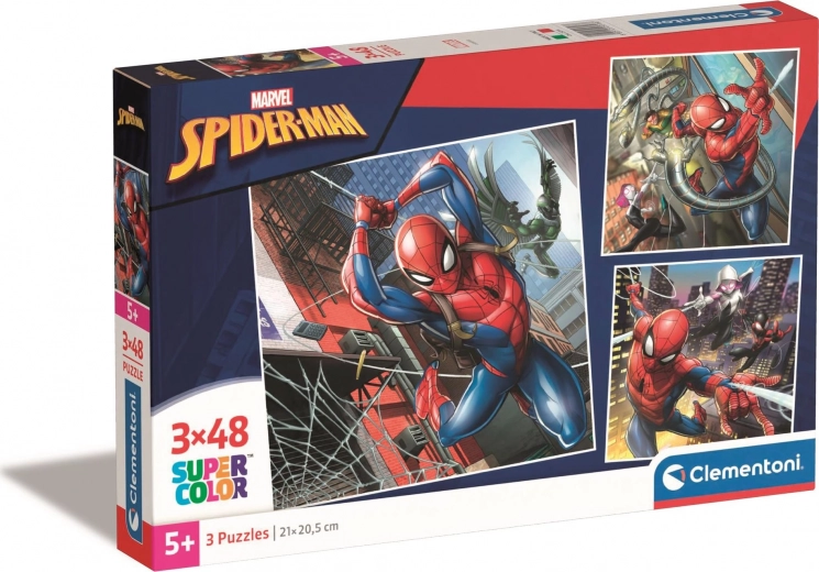 CLEMENTONI Puzzle Spiderman 3x48 pezzi
