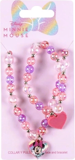 Set di collana e braccialetto Disney Minnie