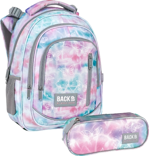 BackUP set scolastico Pastel Magic 2 in 1 – zaino e astuccio