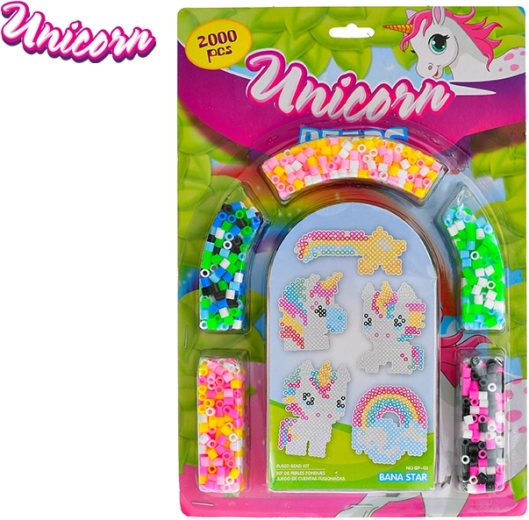 Set Unicorn di perline da stirare per bambini