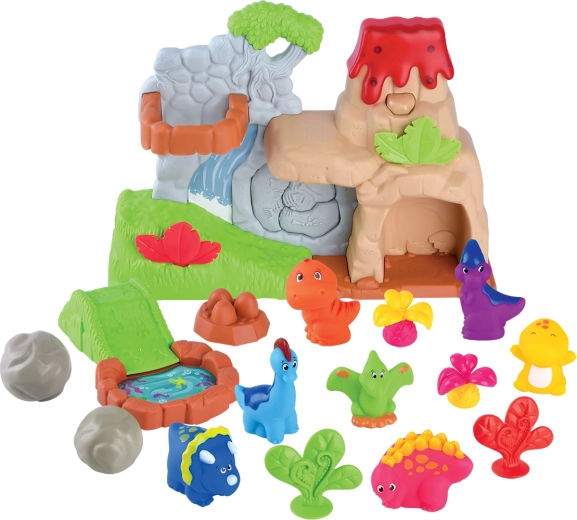 Playgo vulcano con dinosauri con effetti luminosi e sonori - 1 pezzo