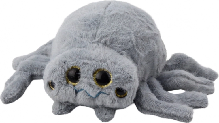 Giocattolo di peluche ragno grigio 30 cm