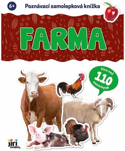 Libro di adesivi didattico: la fattoria