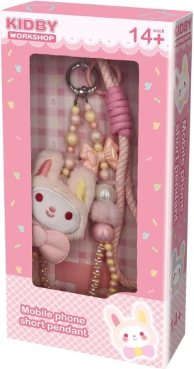 Ciondolo creativo per telefono Toys Inn coniglio rosa