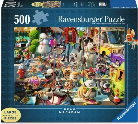 Puzzle Ravensburger Incoronazione dei cani 500 pezzi