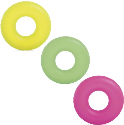Ciambella gonfiabile da nuoto Neon 91 cm – gialla INTEX