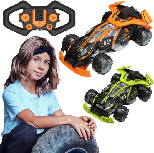 Auto da corsa RC Woopie con vapore e luci LED
