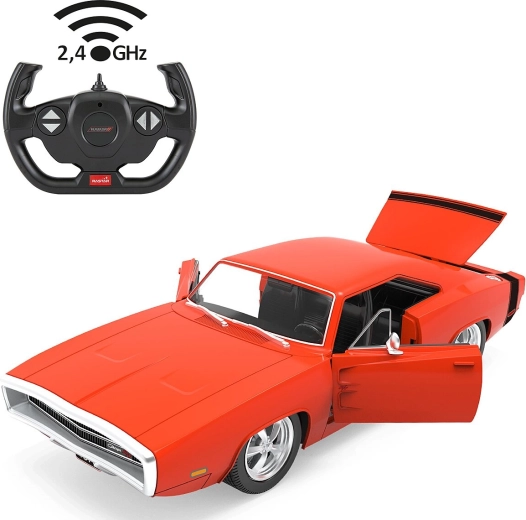 Modello RC Dodge Charger R/T 1970 in scala 1:16 rosso