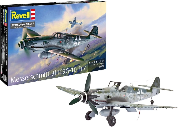 Modello in plastica dell’aereo Messerschmitt Bf 109 G-10 Erla 1:32