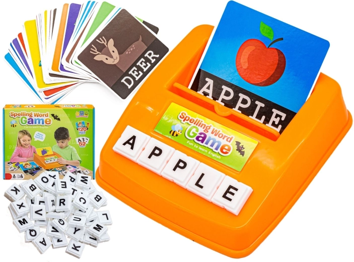 Gioco educativo con le parole – abbina le letterine, apprendimento dell’inglese (120 carte)