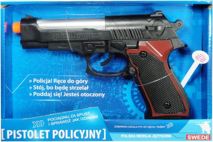 Pistola della polizia con modulo vocale in polacco