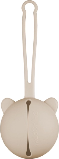 Oh,Poppy! Nola custodia in silicone per succhietti linen beige