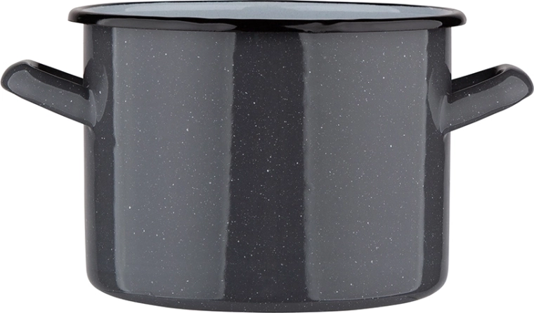 Pentola semplice 1,5 l grigia maculata 14 cm