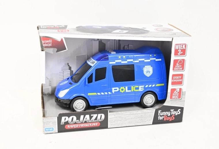 Autobus della polizia a frizione con luci e suoni
