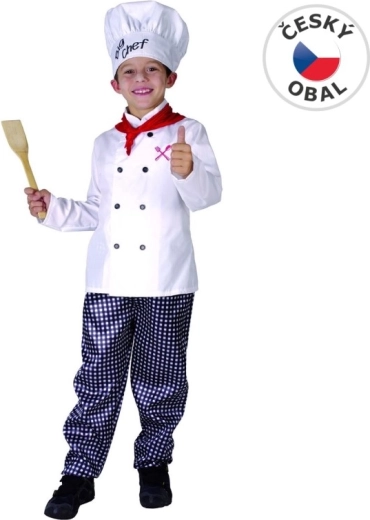 Costume di carnevale da cuoco per bambini 130–140 cm