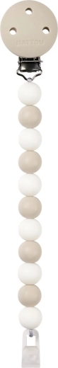 Nattou clip in silicone per ciuccio clay/white (senza BPA)