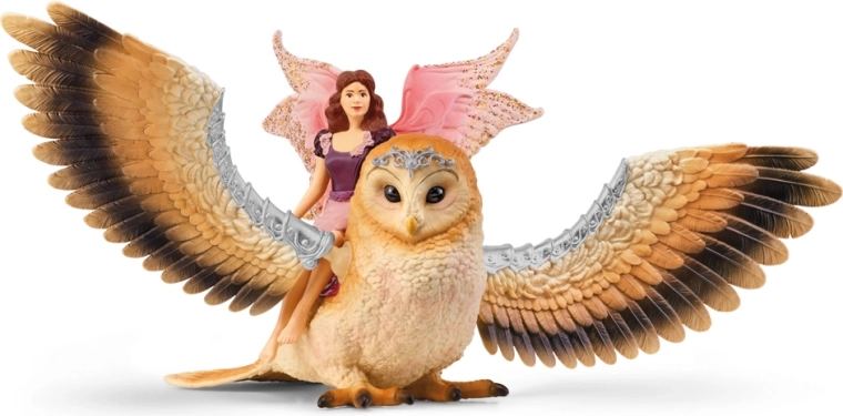 Schleich Bayala fata su gufo volante