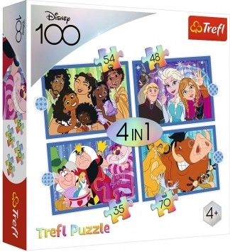Puzzle 4 in 1 Mondo allegro DISNEY