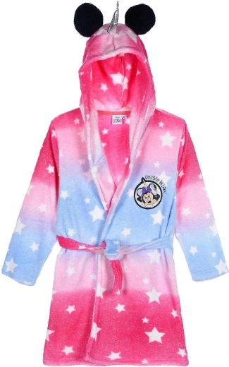 Accappatoio per bambini Minnie color lampone-viola