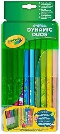 Crayola Dynamic Duos pennarelli lavabili profumati e classici - 20 pezzi