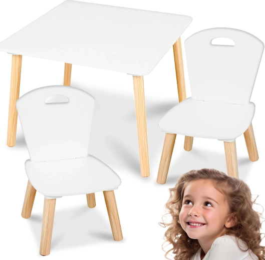 Tavolino per bambini con 2 seggioline Ricokids