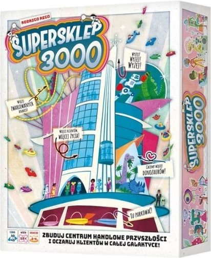 Rebel Supersklep 3000 – gioco da tavolo strategico sulla costruzione di un centro commerciale futuristico