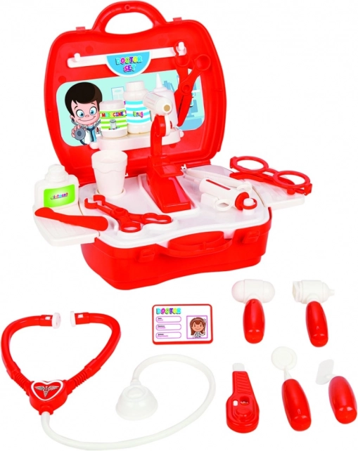 Set da dottore in valigetta portatile
