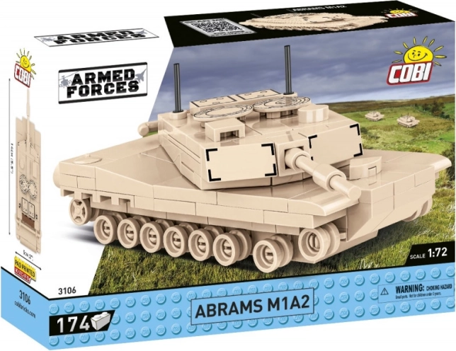 COBI Abrams M1A2 – kit di costruzione del carro armato 1:72 (174 pezzi)