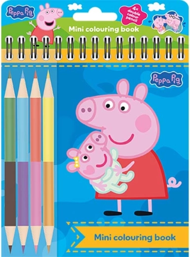 Mini album da colorare con matite colorate Peppa Pig