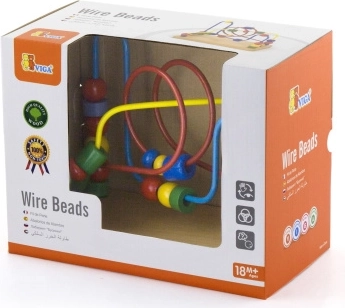 Labirinto di perline in legno per bambini