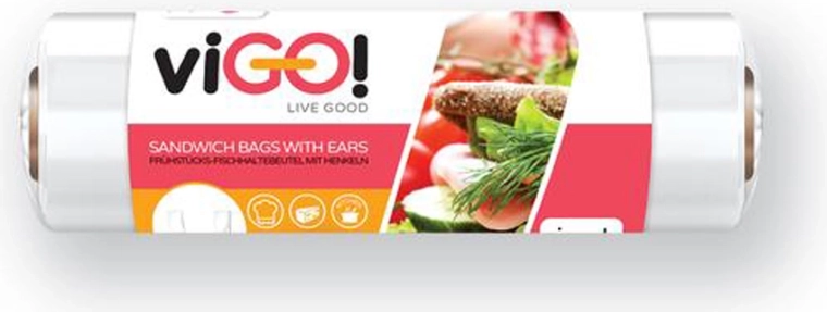 Sacchetti in polietilene con manici VIGO 10+32 × 21 cm, 150 pz