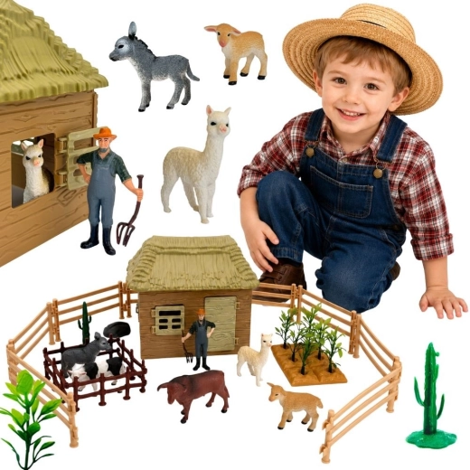 Woopie fattoria con animali e casetta – set da 37 pezzi