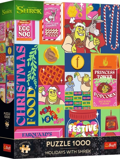 Trefl Puzzle Premium Plus Natale con Shrek 1000 pezzi