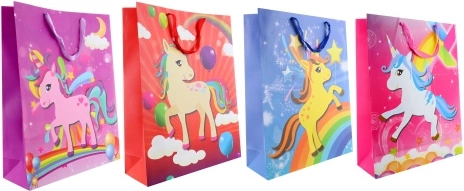 Borsa regalo Unicorno – enorme borsa di carta 43 × 55 × 15 cm