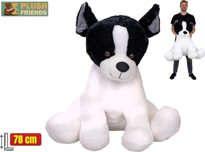 Plush Friends bulldog francese di peluche 78 cm