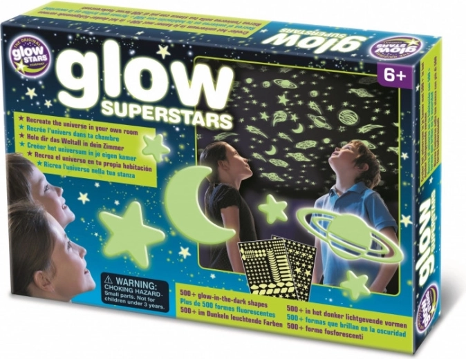 Adesivi da parete BRAINSTORM stelle luminose 500 pezzi