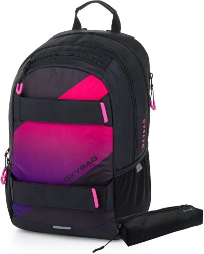 Zaino per studenti con astuccio Oxybag Sport Ombre girl, 24 l