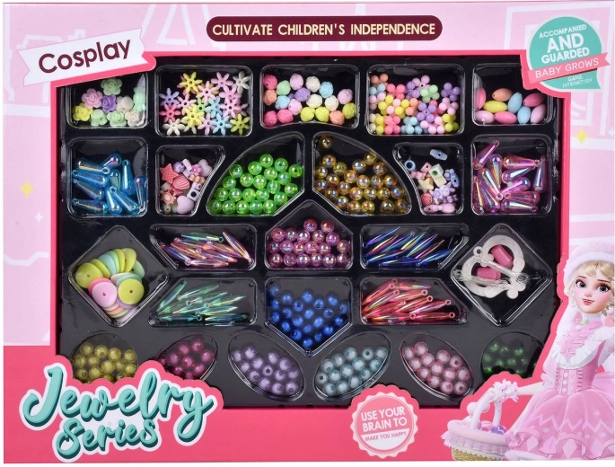 Adar set creativo di perline per realizzare gioielli per bambini
