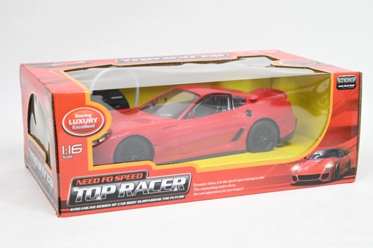 Top Racer auto da corsa RC rosso 1:16