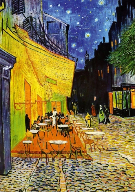 Puzzle museo: Terrazza del caffè di notte 1000 pezzi