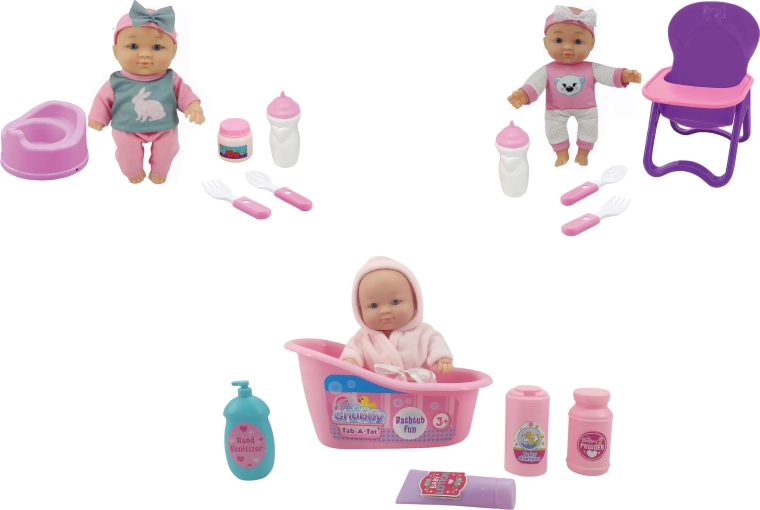 Bambola con accessori 19 cm - 1 pezzo