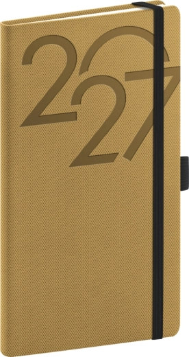 Diario tascabile Notique Ajax 2027 oro 9 × 15,5 cm